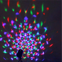 Rotating Laser Crystal Stage Light