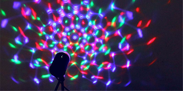 Rotating Laser Crystal Stage Light